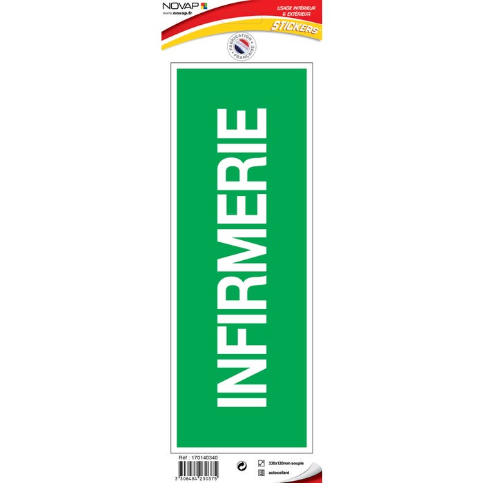 Panneau Infirmerie - Vinyle adhésif 330x120mm - 4230375 0