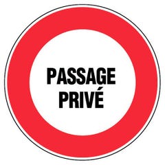 Panneau Passage privé - Rigide Ø300mm - 4061320 0