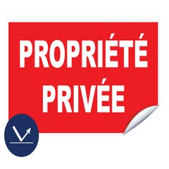 Panneau adhésif Propriété privée - Rétroréfléchissant Classe 1 - 330X200mm - 4006130 0