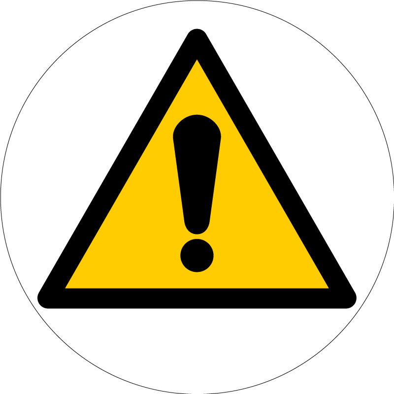Panneau Danger général pour sol - Ø 450 mm - 4007083 0