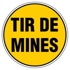 Panneau Tir de mines - Rigide Ø300mm - 4060651 0