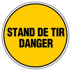 Panneau Danger stand de tir - Rigide Ø450mm - 4081076 0