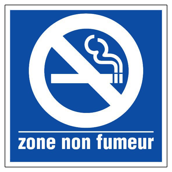 Panneau Zone non fumeur - Rigide 200x200mm - 4220215 0