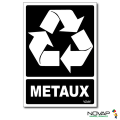 Panneau Recyclage déchets Métaux - Rigide A5 - 4600451 0
