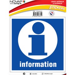Panneau Information - Vinyle adhésif 200x200mm - 4036311 0