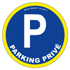 Panneau Parking privé - haute visibilité - Ø 80mm - 4090474 0