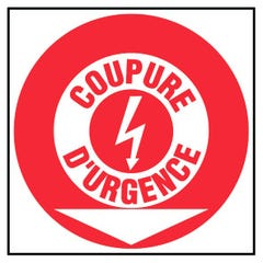 Panneau Coupure d'urgence - Rigide 200x200mm - 4034751 0