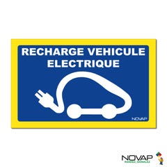 Panneau Recharge véhicule électrique - haute visibilité - 330x200mm - 4091198 0