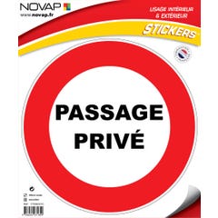 Panneau Passage privé - Vinyle adhésif Ø300mm - 4031859 0