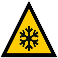 Panneau Danger basse température - Rigide Triangle 300mm - 4200149 0