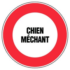 Panneau Chien méchant - Rigide Ø80mm - 4021317 0