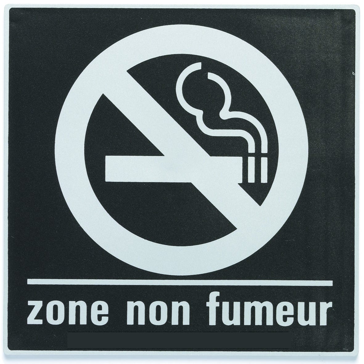 Plaque de porte Zone non fumeur - Europe design 200x200mm - 4280264 0