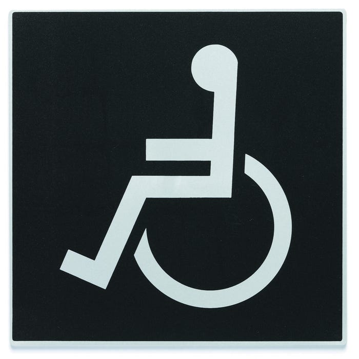 Plaque de porte Handicapés - Europe design 200x200mm - 4280127 0