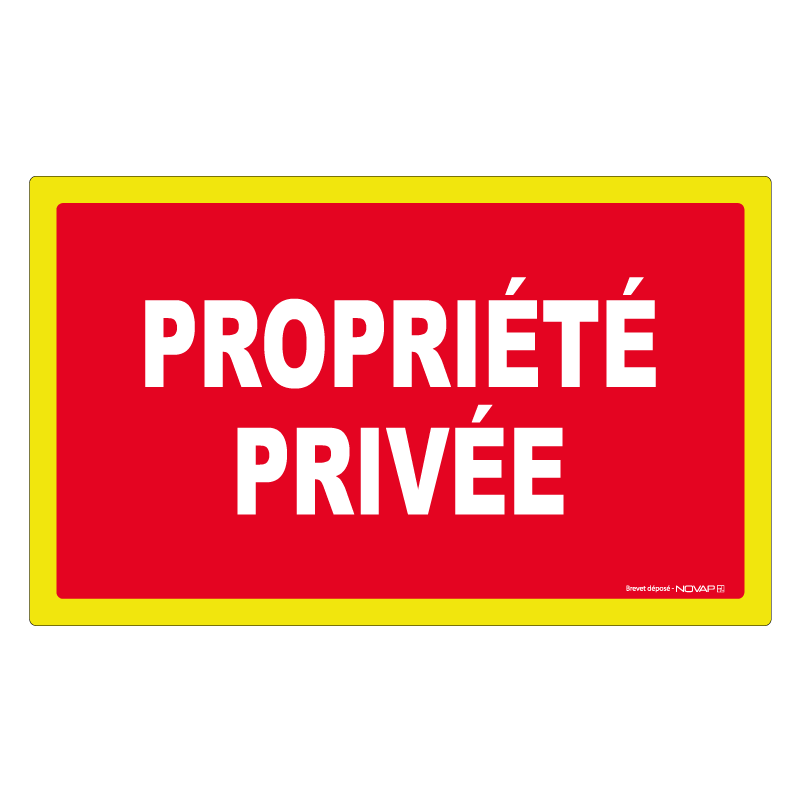 Adhésif Propriété privée - haute visibilité - 330x200mm - 4100630 0