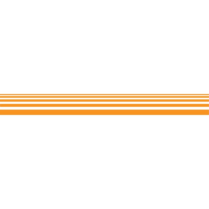 Lot 2 bandes 100mm x 1m - Lignes Progressives Orange - 4641119 0