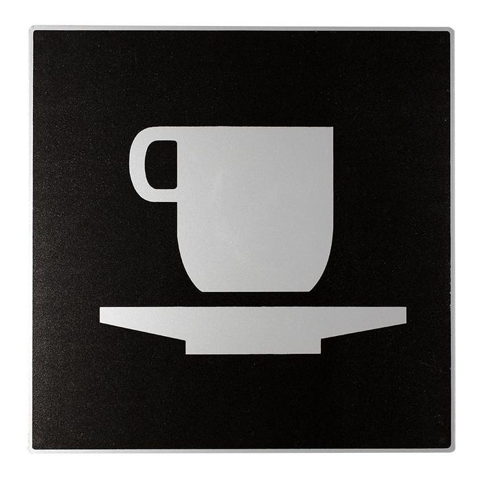 Plaque de porte Café - Europe design 200x200mm - 4280028 0