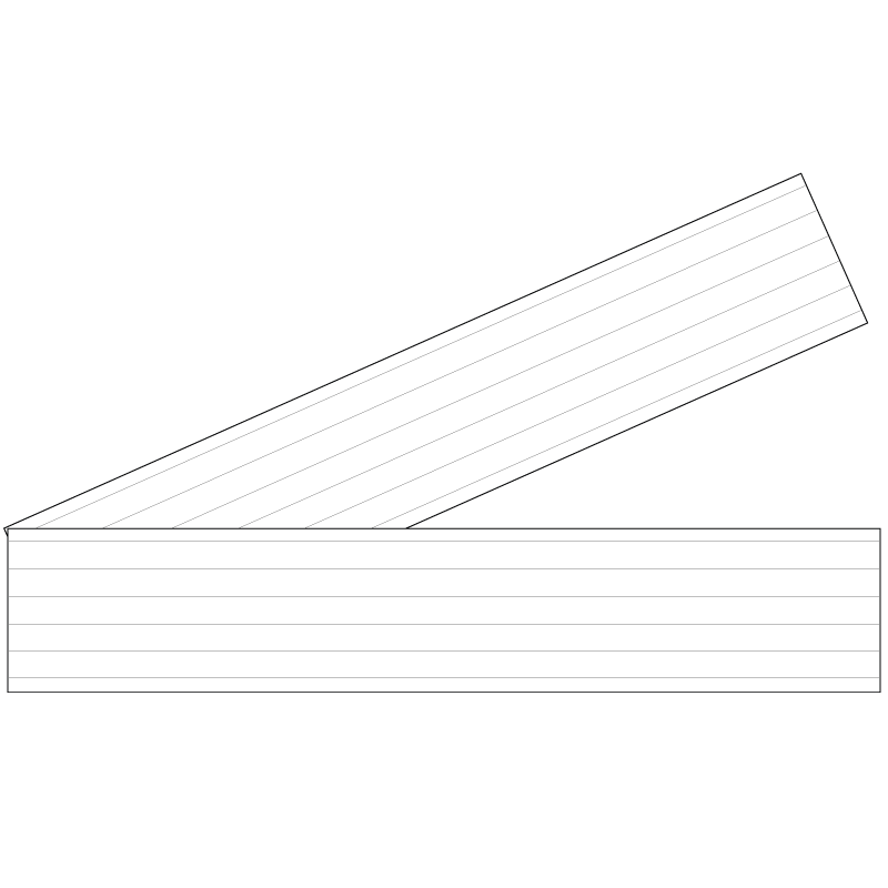 Lot 2 bandes 52mm x 1m - Lignes parallèles BLANC - 4641430 0