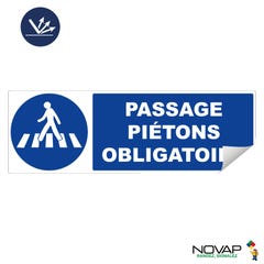 Adhésif Passage Piétons obligatoire - Rétroréfléchissant Classe 2 - 450x150mm - 4061597 0