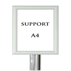 Support d'information A4 Alu avec collier - 2034012 0