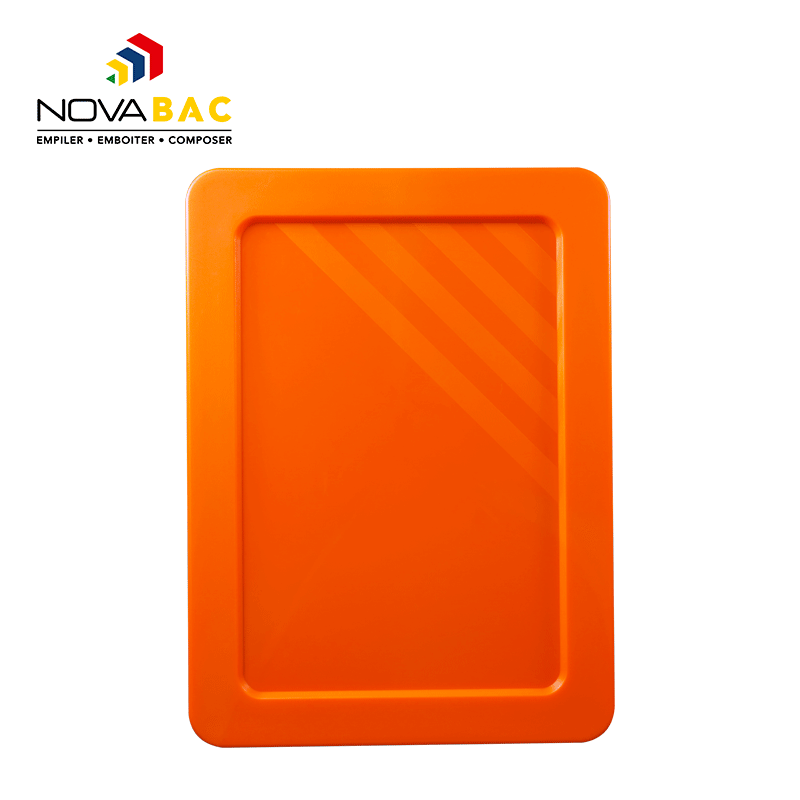 Couvercle Novabac 6L Orange Fluo - 5202043 1