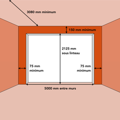Porte de garage sectionnelle motorisée Gris Anthracite l.500 x H.212,5 cm x Ep.60 mm 2