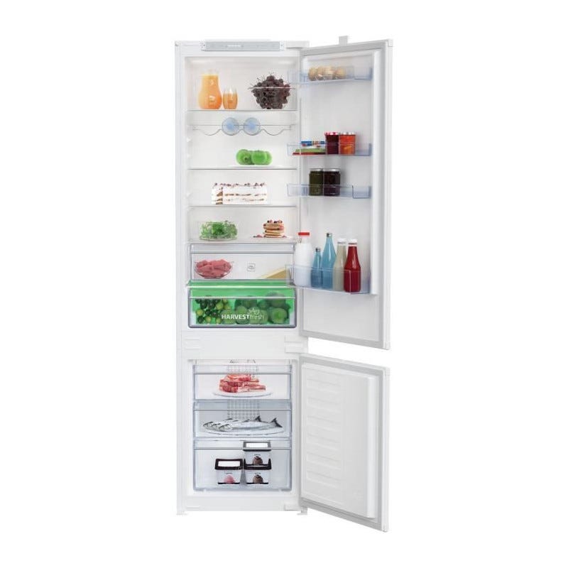 Réfrigérateur combiné BEKO - BCHA306E4SN - portes - intégrable - 289 L (220L+69L) - 193x55x54 cm 3