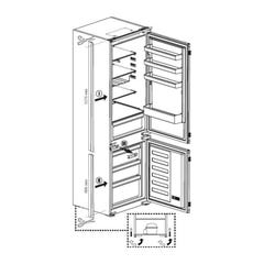 Réfrigérateur combiné BEKO - BCHA306E4SN - portes - intégrable - 289 L (220L+69L) - 193x55x54 cm 4