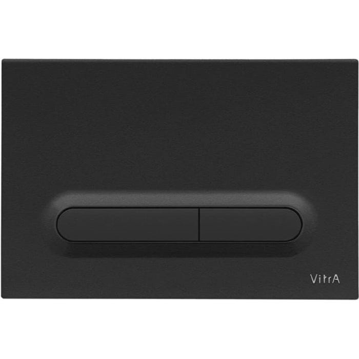 Vitra Pack WC Bâti-support V-Fix Core + WC sans bride SAT Brevis + Plaque Noir mat (V-FixBrevis-6) 1