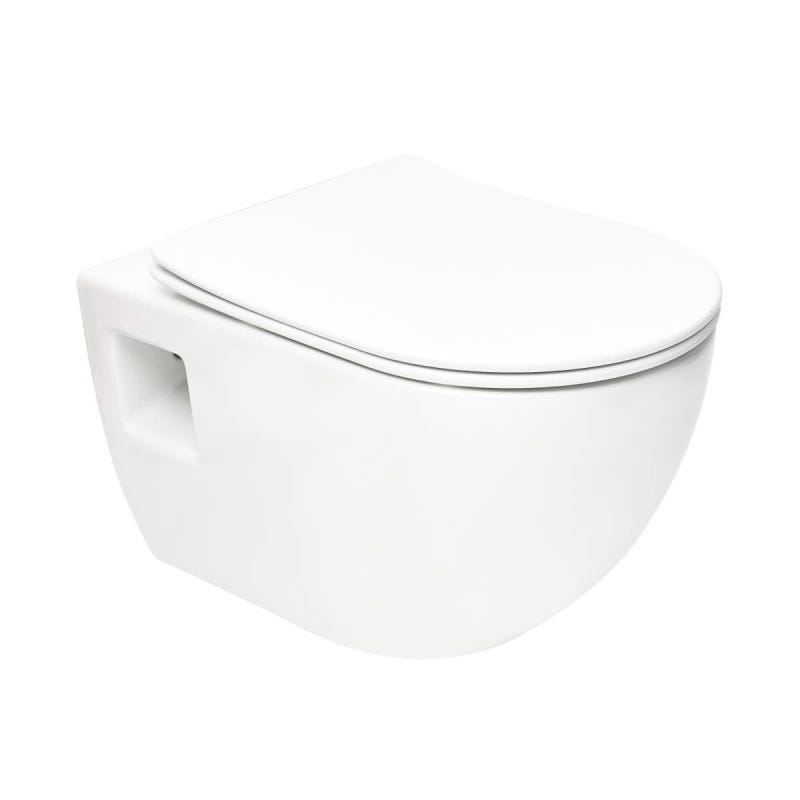 Grohe Pack WC Bâti-support Rapid SL + WC sans bride SAT + Abattant SoftClose + Plaque Chrome (RapidSL-Project-1) 3