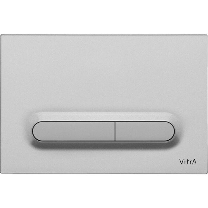 Vitra Loop T Plaque de déclenchement double touche, chrome mat (740-0785) 0