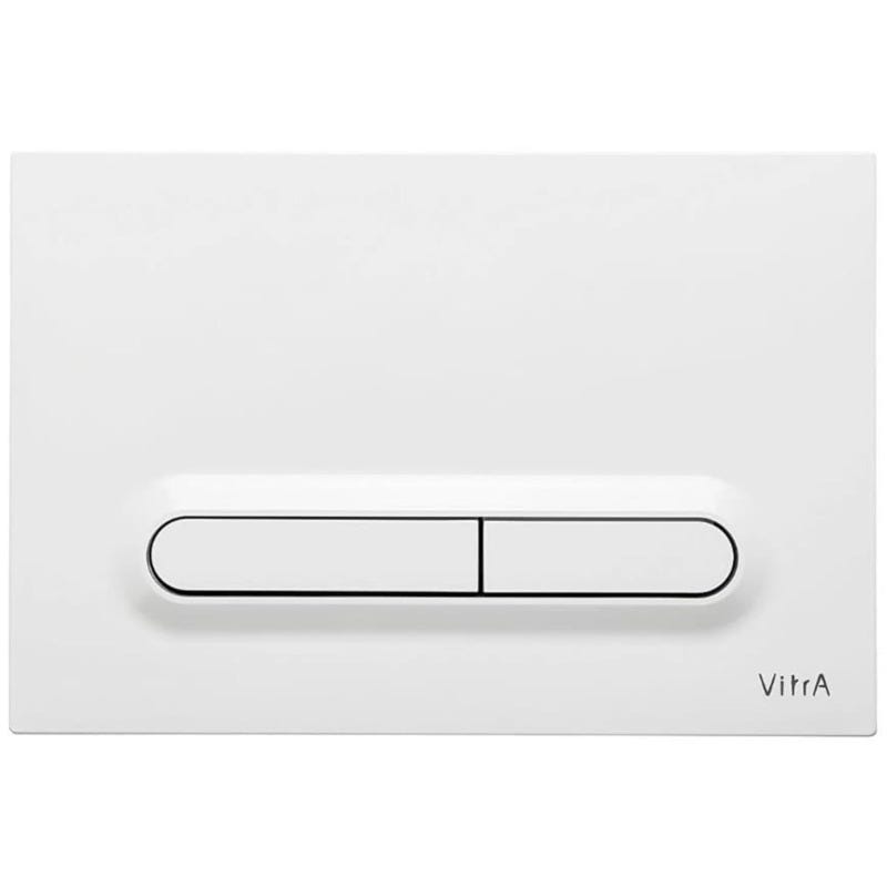 Vitra Loop T Plaque de déclenchement double touche, blanc brillant (740-0700) 0