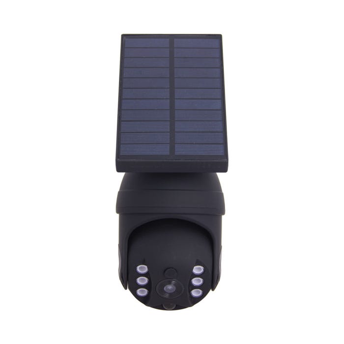 Xanlite - Projecteur Caméra factice solaire IP65, 250 lumens, détecteur de mouvement, Noir - PRSCAM250 3