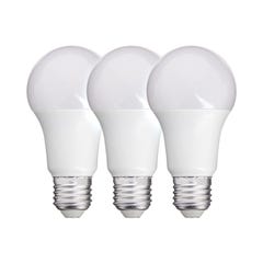 Xanlite - Lot de 3 Ampoules SMD LED A60 Opaques, culot E27, 806 lumens, conso. 8,8W éq. 60W, Blanc chaud - PACK21EE806GIW 0
