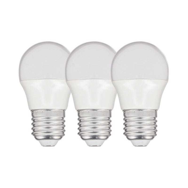 Xanlite - Lot de 3 Ampoules SMD LED P45 Opaques, culot E27, 806 lumens, conso. 8,8W éq. 60W, Blanc chaud - PACK21EE806PIW 0