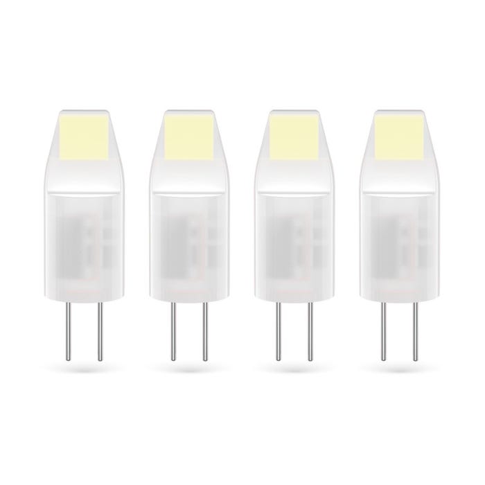 Xanlite - Lot de 4 Ampoules SMD LED Capsules, culot G4, 100 lumens, conso. 1W éq. 10W, Blanc chaud - PACK31ALG4100IW 0