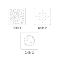 KINEDO Receveur extra-plat découpable Kinemoon 160 x 90 blanc grille 1 3
