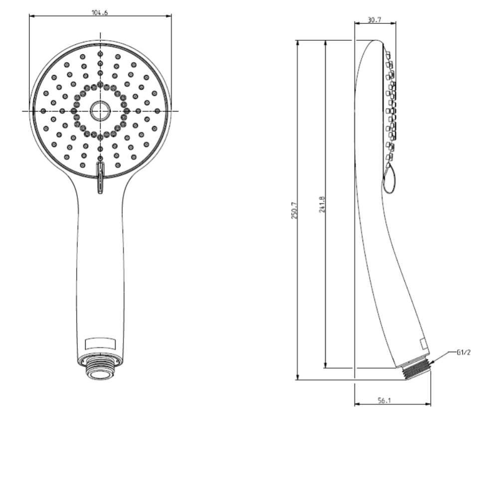 Pommeau de douche JACOB DELAFON Juliette chrome