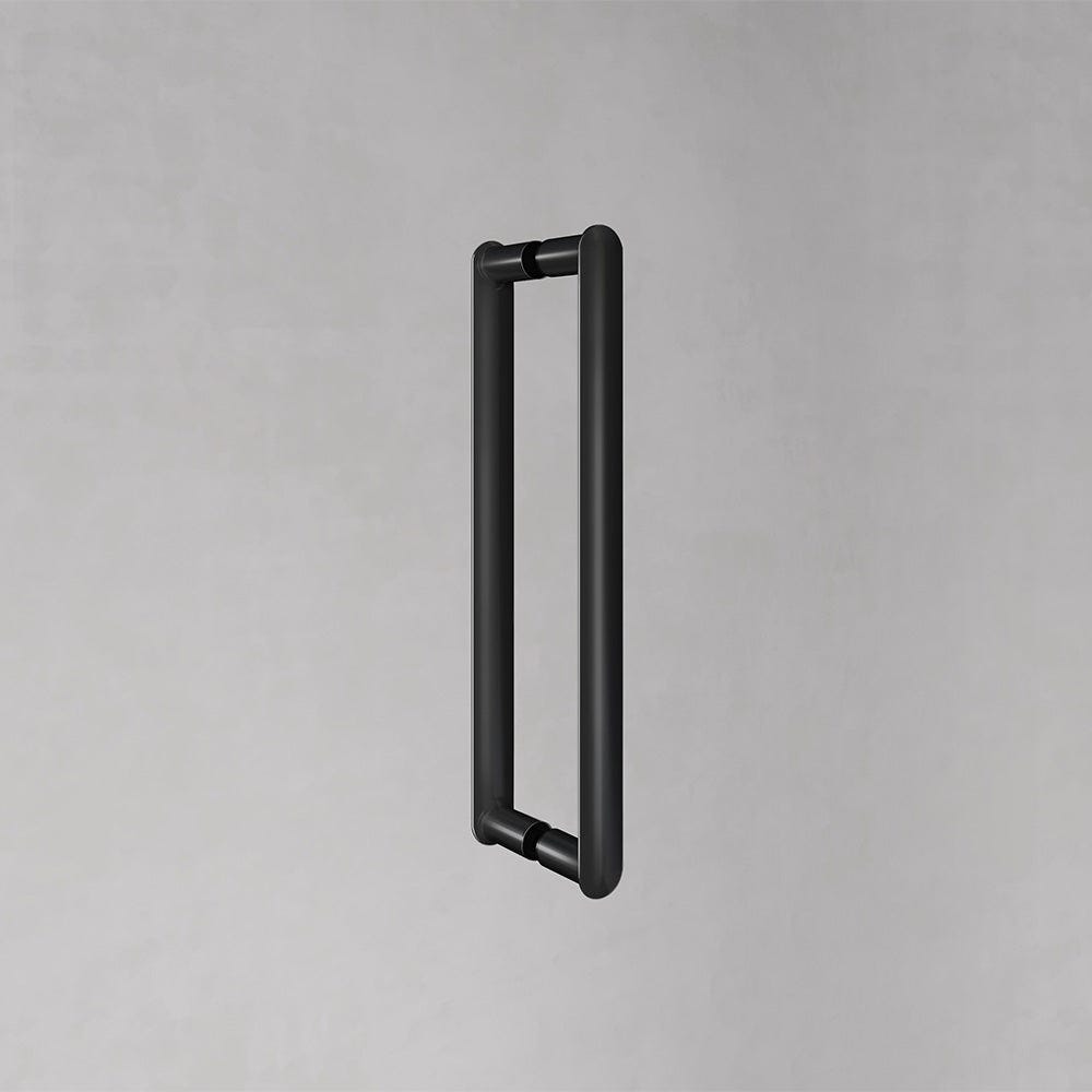 GRAND VERRE Cabine de douche 100x80x195 porte pivotante verre transparent et accessoires noirs 4