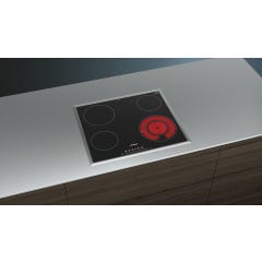 Siemens iQ300 ET645FFN1E table de cuisson Noir Intégré (placement) 60 cm Céramique 4 zone(s) 1