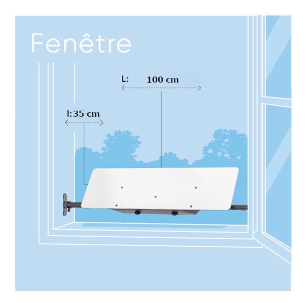Réflecteur de lumière pour fenêtre 100x35 cm 4