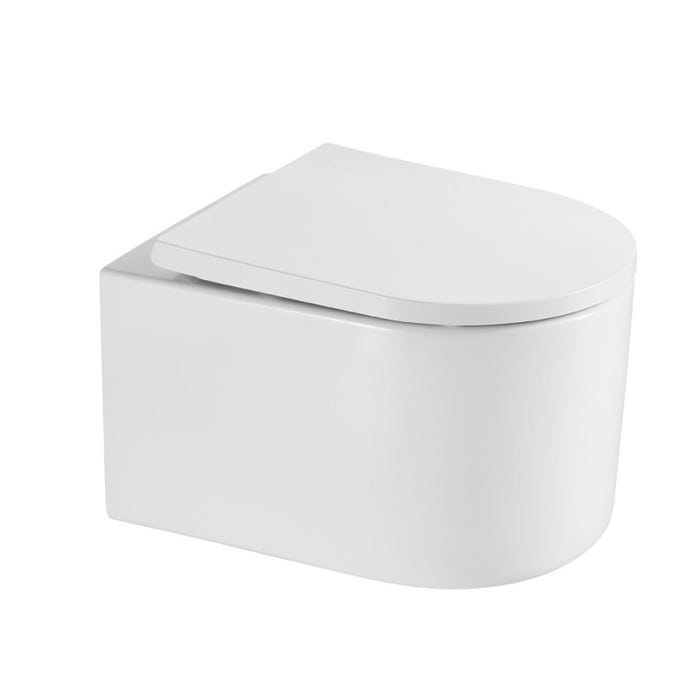 Grohe Pack WC Bâti autoportant + WC sans bride SAT + Abattant SoftClose + Plaque Chrome (ProjectDelano-1) 1