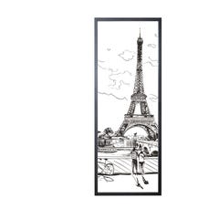 Porte coulissante PARIS 204 x 83 - Noir sablé - Rail Grange 2