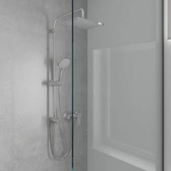 Colonne de douche ou bain douche sans mitigeur HANSGROHE Vernis Shape 230 chromée + nettoyant Briochin 1