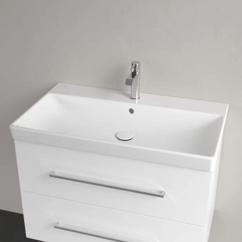 Villeroy &, Boch Lavabo d'armoire Avento 415680, 800x470mm, 1 trou pour robinet, avec trop-plein, Coloris: Blanc 4