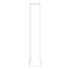 Cache long palier d'angle nx p - Finition : Brun RAL8003 - ROTO 0