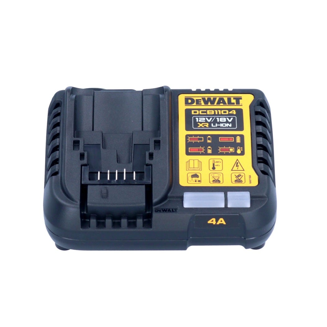 DeWalt DCB 1104 P4 Kit de démarrage sans fil 12 V / 18 V 4x batterie 5,0 Ah + chargeur DCB 1104 2