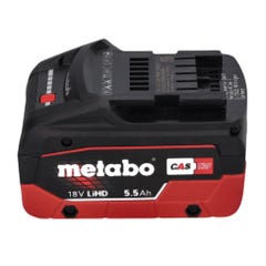 Metabo SXA 18 LTX 125 BL Ponceuse excentrique sans fil 18 V 125 mm Brushless + 1x batterie 5,5 Ah + metaBOX - sans chargeur 3