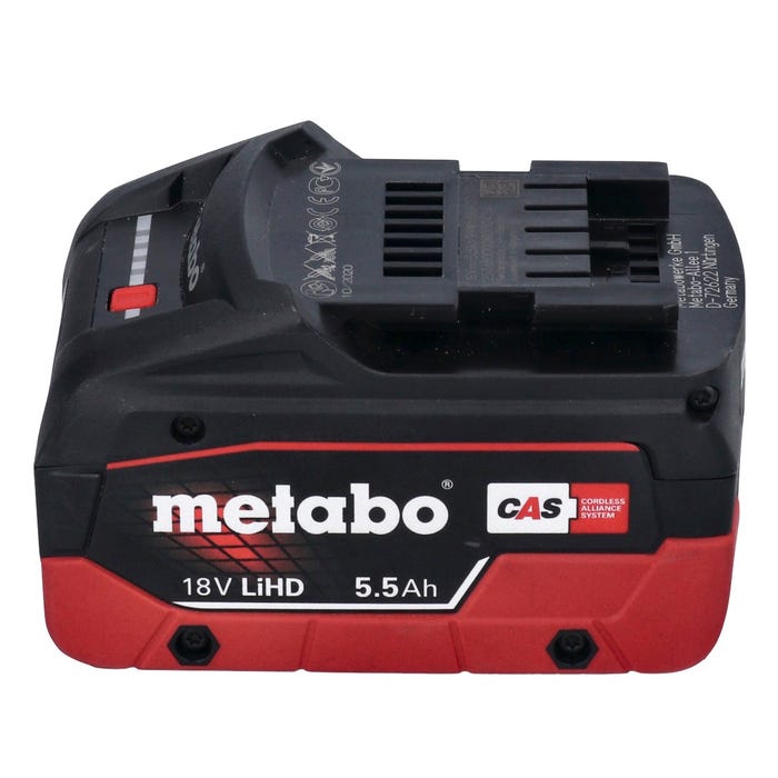 Metabo WPBA 18 LTX BL 15-125 Quick DS Meuleuse d'angle sans fil 18 V 125 mm Brushless + 1x batterie 5,5 Ah + metaBOX - sans 3