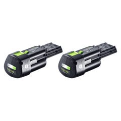 Festool Set de batteries BP 18 Li 3,0 Ergo I 3,0Ah / 3000mAh 18V Li-Ion avec indicateur de charge (2x 577704) 2