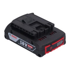 Bosch Kit de batterie 2x GBA 18 V 2,0 Ah / 2000 mAh Li-Ion Batterie à insertion ( 2x 1600Z00036 ) 2